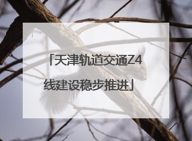 天津轨道交通Z4线建设稳步推进