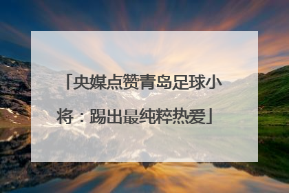 央媒点赞青岛足球小将：踢出最纯粹热爱