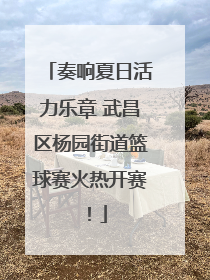 奏响夏日活力乐章 武昌区杨园街道篮球赛火热开赛！