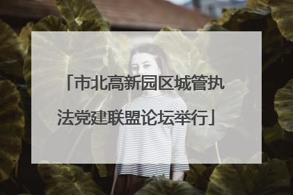市北高新园区城管执法党建联盟论坛举行