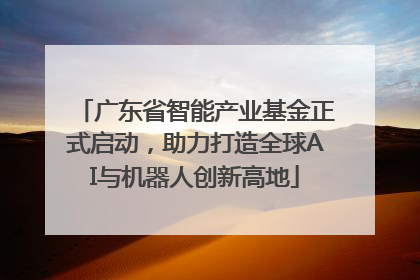 广东省智能产业基金正式启动，助力打造全球AI与机器人创新高地