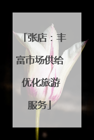 张店：丰富市场供给 优化旅游服务