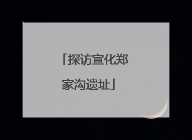 探访宣化郑家沟遗址