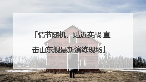 情节随机、贴近实战 直击山东舰最新演练现场