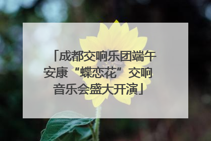 成都交响乐团端午安康“蝶恋花”交响音乐会盛大开演