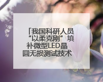 我国科研人员“以柔克刚”填补微型LED晶圆无损测试技术空白