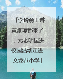 李玲蔚王琳黄雅琼都来了，元老明星进校园活动走进文龙巷小学