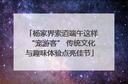 杨家界索道端午这样“宠游客” 传统文化与趣味体验点亮佳节