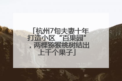 杭州7旬夫妻十年打造小区“百果园”，两棵猕猴桃树结出上千个果子