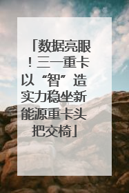 数据亮眼！三一重卡以“智”造实力稳坐新能源重卡头把交椅