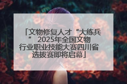 文物修复人才“大练兵” 2025年全国文物行业职业技能大赛四川省选拔赛即将启幕