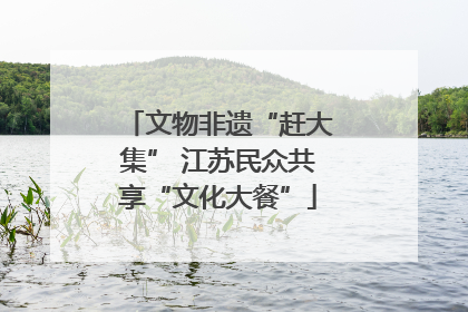 文物非遗“赶大集” 江苏民众共享“文化大餐”