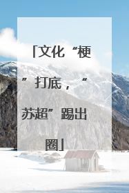 文化“梗”打底，“苏超”踢出圈