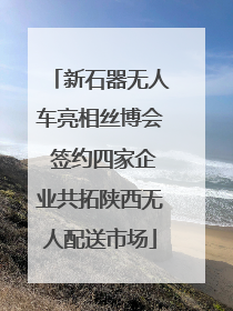 新石器无人车亮相丝博会 签约四家企业共拓陕西无人配送市场