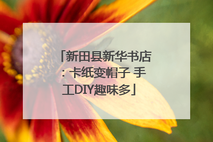 新田县新华书店：卡纸变帽子 手工DIY趣味多