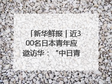 新华鲜报｜近300名日本青年应邀访华：“中日青年可以创造更好的未来”