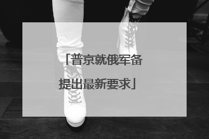 普京就俄军备提出最新要求