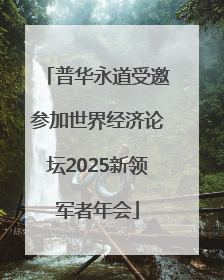 普华永道受邀参加世界经济论坛2025新领军者年会