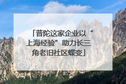 普陀这家企业以“上海经验”助力长三角老旧社区蝶变