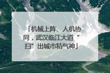 机械上阵、人机协同，武汉临江大道“扫”出城市精气神