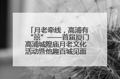 月老牵线，高浦有“囍”——首届厦门高浦城隍庙月老文化活动暨他趣百城见面会隆重举办