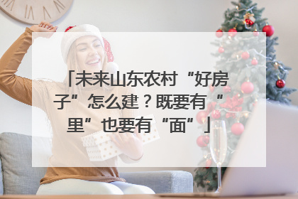 未来山东农村“好房子”怎么建？既要有“里”也要有“面”
