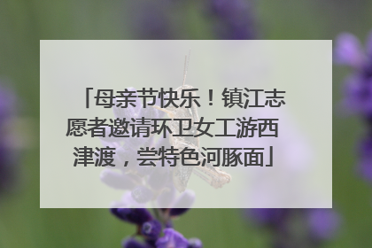 母亲节快乐！镇江志愿者邀请环卫女工游西津渡，尝特色河豚面