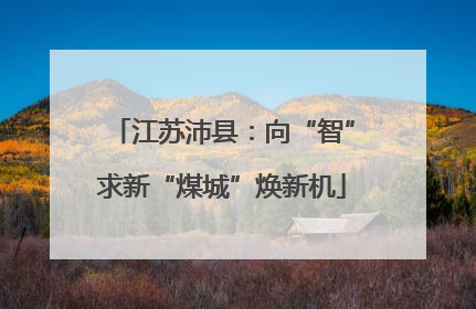 江苏沛县：向“智”求新“煤城”焕新机