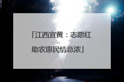 江西宜黄：志愿红助农惠民情意浓