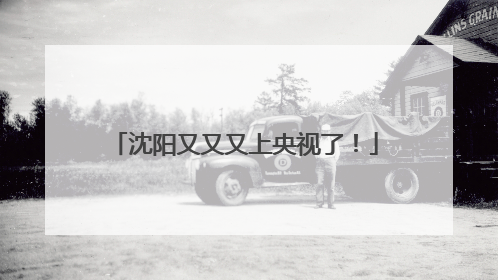 沈阳又又又上央视了！