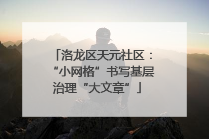 洛龙区天元社区：“小网格”书写基层治理“大文章”