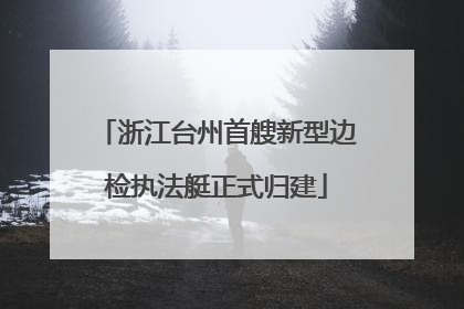 浙江台州首艘新型边检执法艇正式归建