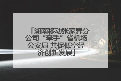 湖南移动张家界分公司“牵手”省机场公安局 共促低空经济创新发展
