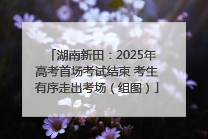 湖南新田：2025年高考首场考试结束 考生有序走出考场（组图）