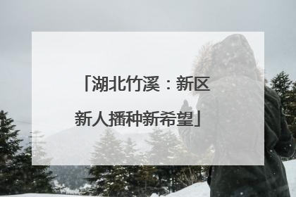 湖北竹溪：新区新人播种新希望