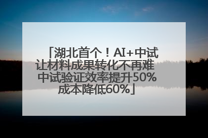 湖北首个！AI+中试让材料成果转化不再难 中试验证效率提升50%成本降低60%