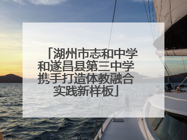 湖州市志和中学和遂昌县第三中学携手打造体教融合实践新样板