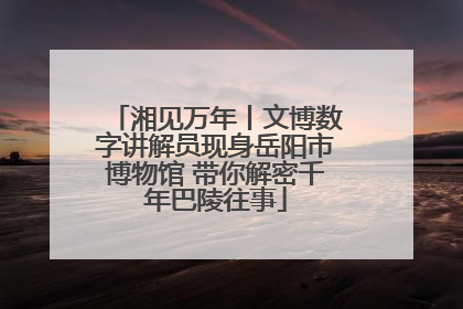 湘见万年丨文博数字讲解员现身岳阳市博物馆 带你解密千年巴陵往事