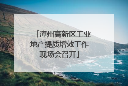 漳州高新区工业地产提质增效工作现场会召开
