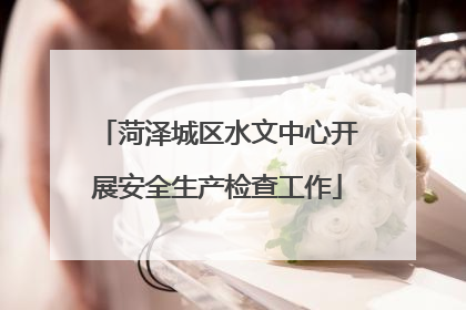 菏泽城区水文中心开展安全生产检查工作