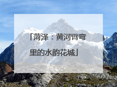 菏泽：黄河臂弯里的水韵花城