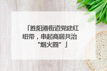 胜阳港街道党建红纽带，串起商居共治 “烟火圈”