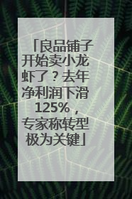 良品铺子开始卖小龙虾了？去年净利润下滑125%，专家称转型极为关键