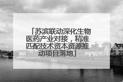 苏滨联动深化生物医药产业对接，精准匹配技术资本资源推动项目落地