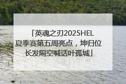 英魂之刃2025HEL夏季赛第五周亮点，坤归位长发隔空喊话叶孤城