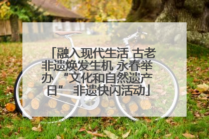融入现代生活 古老非遗焕发生机 永春举办 “文化和自然遗产日” 非遗快闪活动