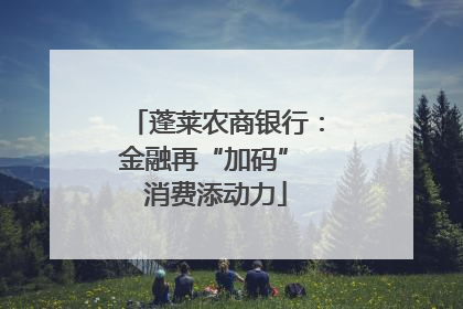 蓬莱农商银行：金融再“加码” 消费添动力