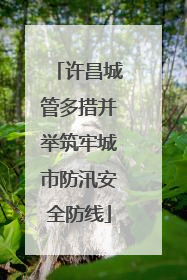 许昌城管多措并举筑牢城市防汛安全防线