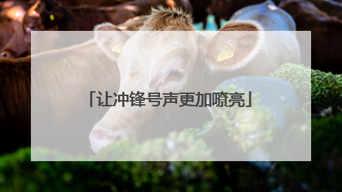 让冲锋号声更加嘹亮