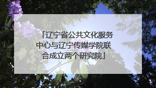 辽宁省公共文化服务中心与辽宁传媒学院联合成立两个研究院
